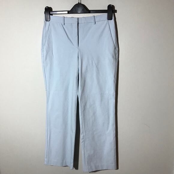 Theory womens 00 baby blue ankle pants trousers office business stretchy - Picture 1 of 9